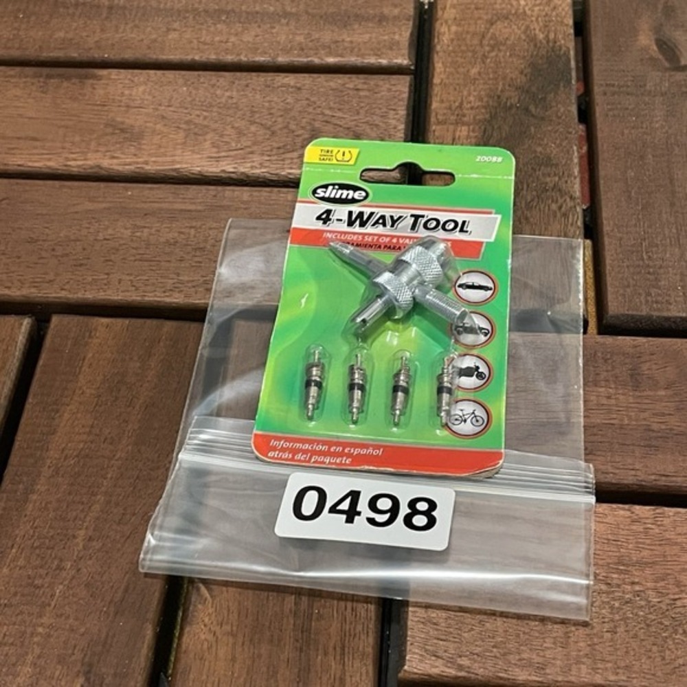 ✅Slime 4-Way Valve Tool Includes Set of 4 Valve Cores 20088#️⃣0498